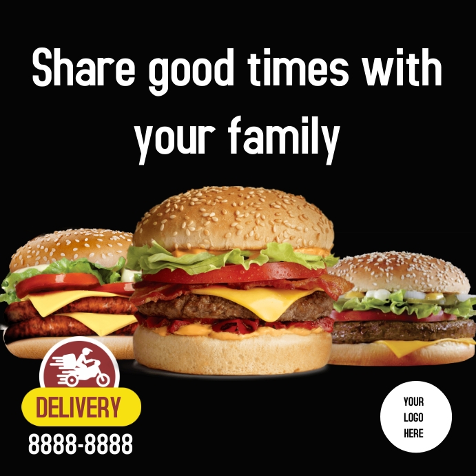 Delivery Burger Template PosterMyWall