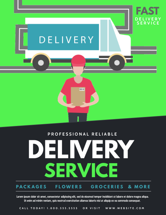 Delivery Template PosterMyWall