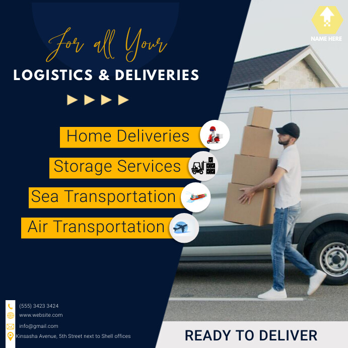 delivery Template | PosterMyWall