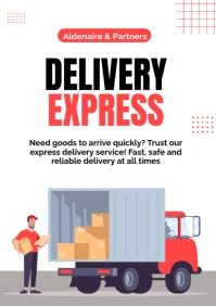 DELIVERY EXORESS A3 template