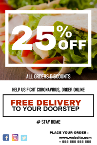 Weekend Delivery Ad Delivery flyer advertisement service Template | PosterMyWall