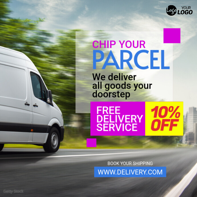 Weekend Delivery Ad Delivery Service Ad Template | PosterMyWall