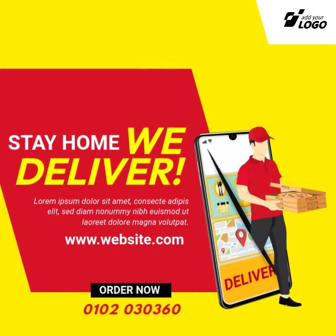 Weekend Delivery Ad Delivery Service Ad Template | PosterMyWall