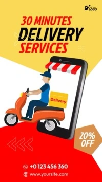 Delivery Service Ad Template for Fast and Reliable Deliveries Instagram Story