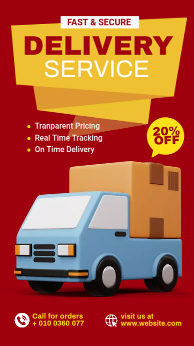 Delivery Rider Banner Delivery Service Banner Ad Template | PosterMyWall