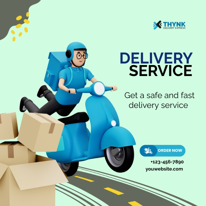 Delivery Driver Advert Examples Plantilla de DELIVERY SERVICE | PosterMyWall