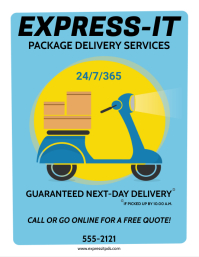 DELIVERY SERVICE Template | PosterMyWall