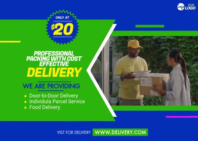 Copy of Delivery Service Video Template | PosterMyWall