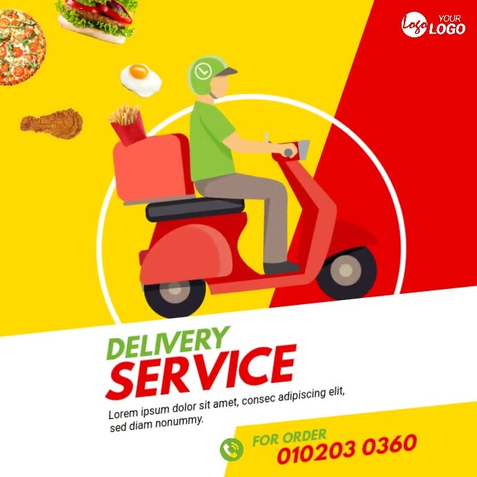 Weekend Delivery Ad Delivery Services Ad Template | PosterMyWall