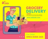 Delivery Services Ad Large Rectangle template