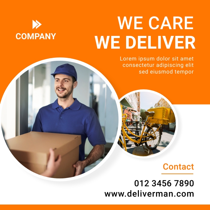 Delivery Rider Banner Delivery Services Banner Template | PosterMyWall