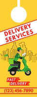 Delivery Services Door Hanger template