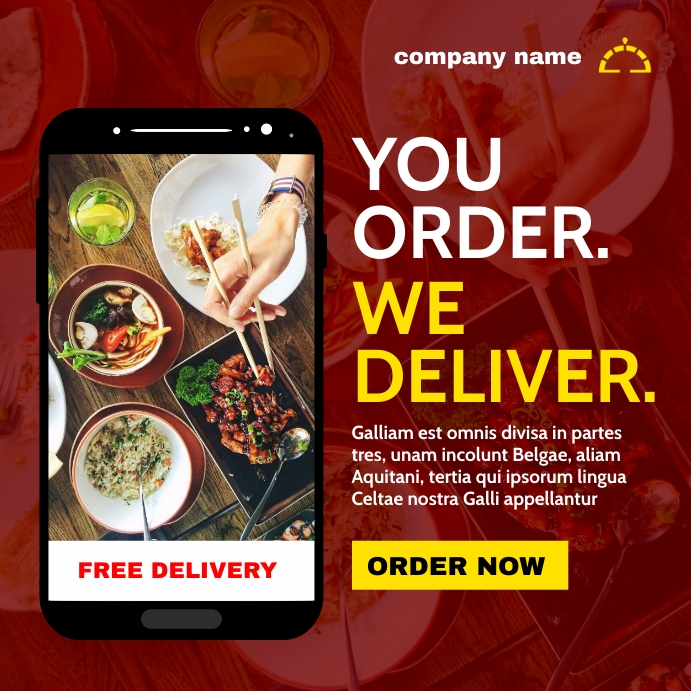 Copy of delivery services instagram post advertisemen | PosterMyWall