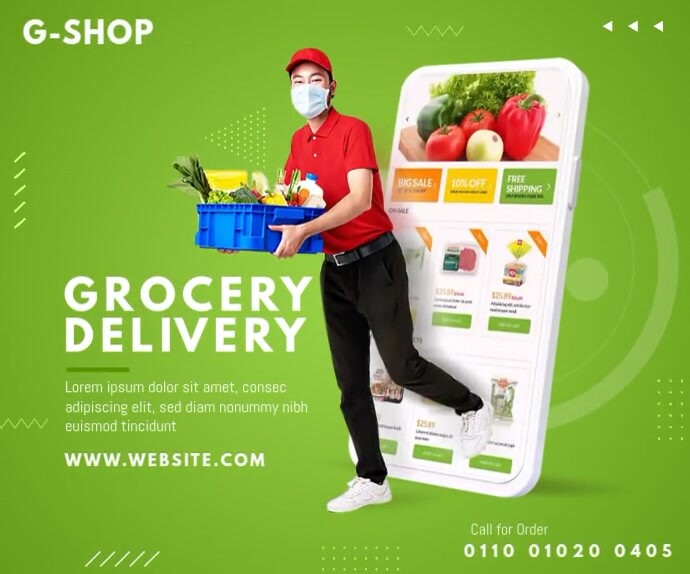 Weekend Delivery Ad Delivery Sevices Ad Template | PosterMyWall