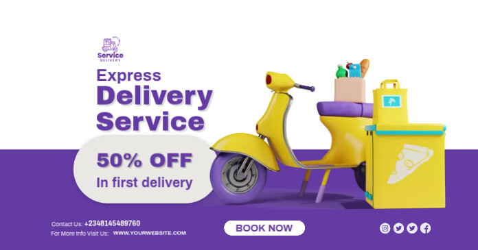 delivery1 Facebook Shared Image template
