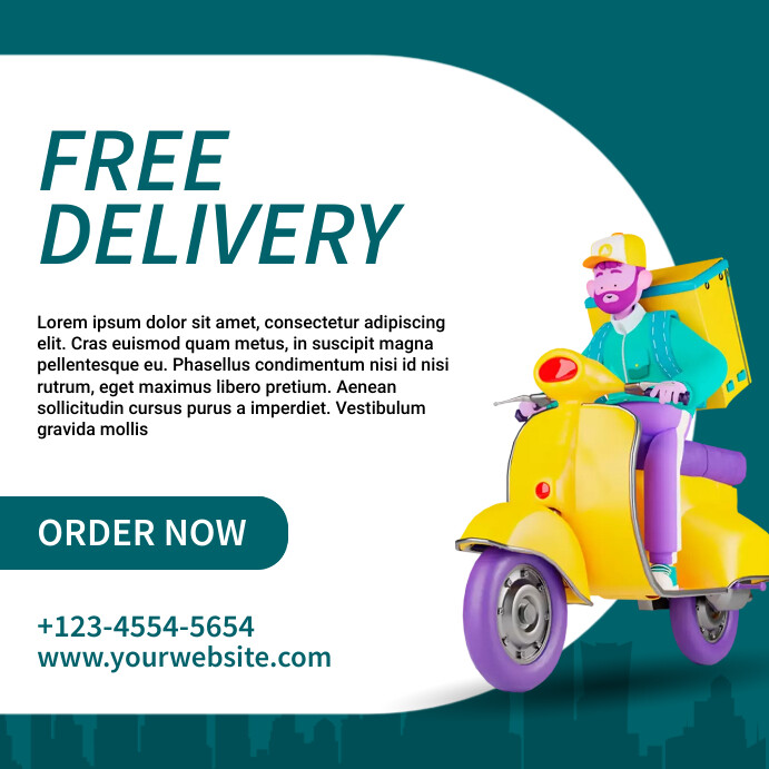 delivery7 Instagram Post template