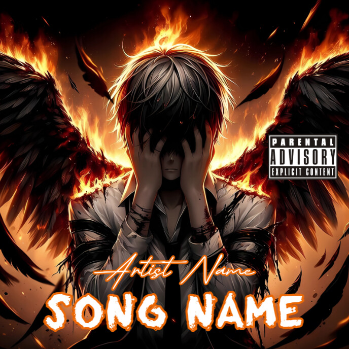 Demon Boy Album Cover template