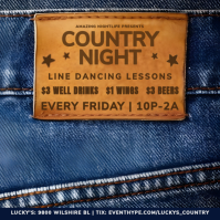 Denim Blue Jean Pocket  & Leather  Country Night Event Instagram Post Iphosti le-Instagram template