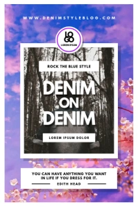 Denim Clothing Line Brand Awareness Tumblr-afbeelding template