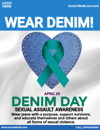 Denim Day Flyer ใบปลิว (US Letter) template