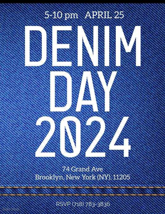 Denim day poster Pamflet (VSA Brief) template