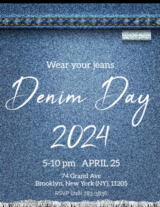 Denim day poster Template | PosterMyWall