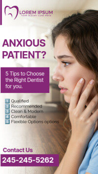 Dental Anxiety Awareness История на Instagram template