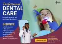 Dental Care Banner Cartolina template
