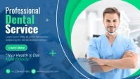 Dental Care Banner Video Ads YouTube Thumbnail template