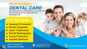 dental care clinic blog header post Nagłowek bloga template