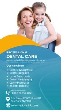 dental care clinic Instragram story post template