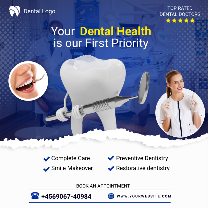 dental care Wpis na Instagrama template