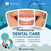 dental care Publicação no Instagram template