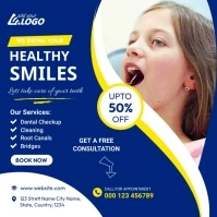 Dental Care Service Ad Template Square (1:1)