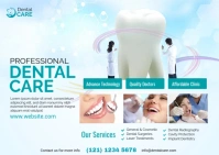 Dental Care Services Postcard template