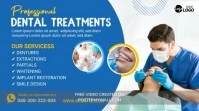 Dental Care Treatment Banner Ad Digital Display (16:9) template
