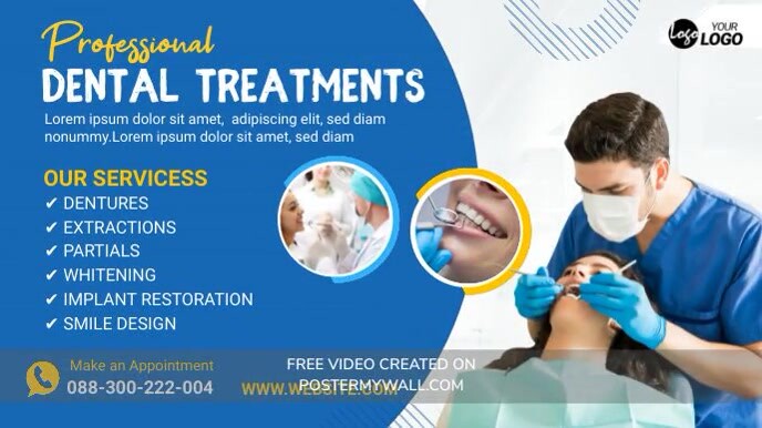 Treatment Example Advert Dental Care Treatment Banner Ad templaat | PosterMyWall