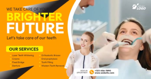 Dental Care VideoTemplate Изображение, которым поделились на Facebook