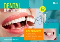 Dental Clinic Ad Template Carte postale