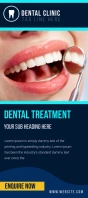 Dental clinic flyer Rack Card template