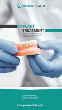 Dental Clinic Instagram Post and Stories template