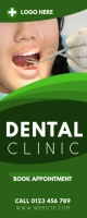 DENTAL CLINIC ROLL OUT BANNER template