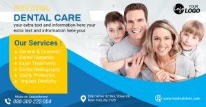 dental clinic social media post Facebook 共享图片 template