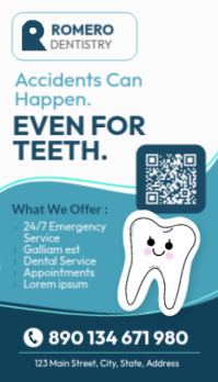 Putih Dental Services Biglietto da visita Template