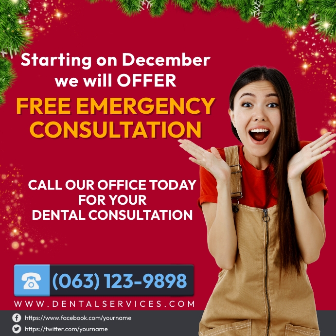 Dental Emergency Template PosterMyWall
