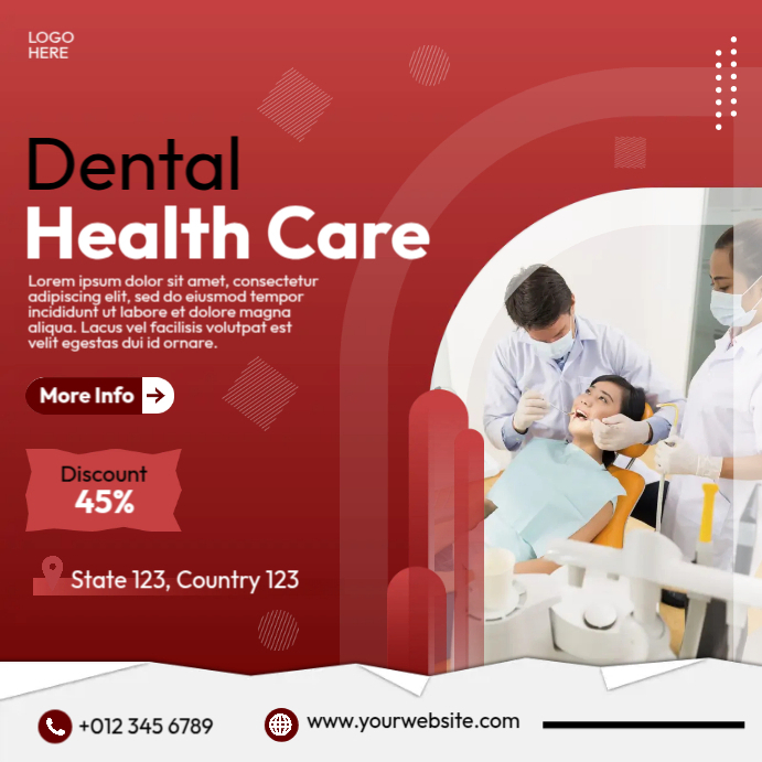 Dental Health Care Services Template PosterMyWall