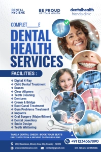 Dental Health Services Poster Template Iphosta