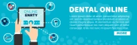 Dental Online Services Banner 2' × 6' template