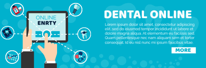 Dental Online Services แบนเนอร์ 2' × 6' template