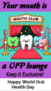 Dental poster Ekran reklamowy (9:16) template